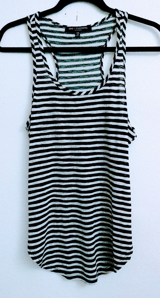 One clothing co.  striped tank top